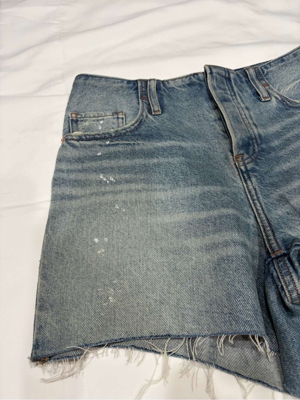 NWOT Express Light Blue Denim Cutoff Shorts